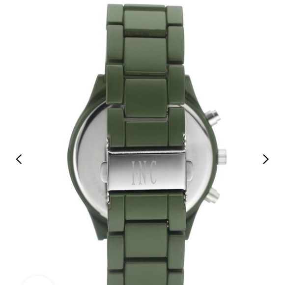 Mens Matte Olive Green Bracelet Watch - Picture 2 of 6